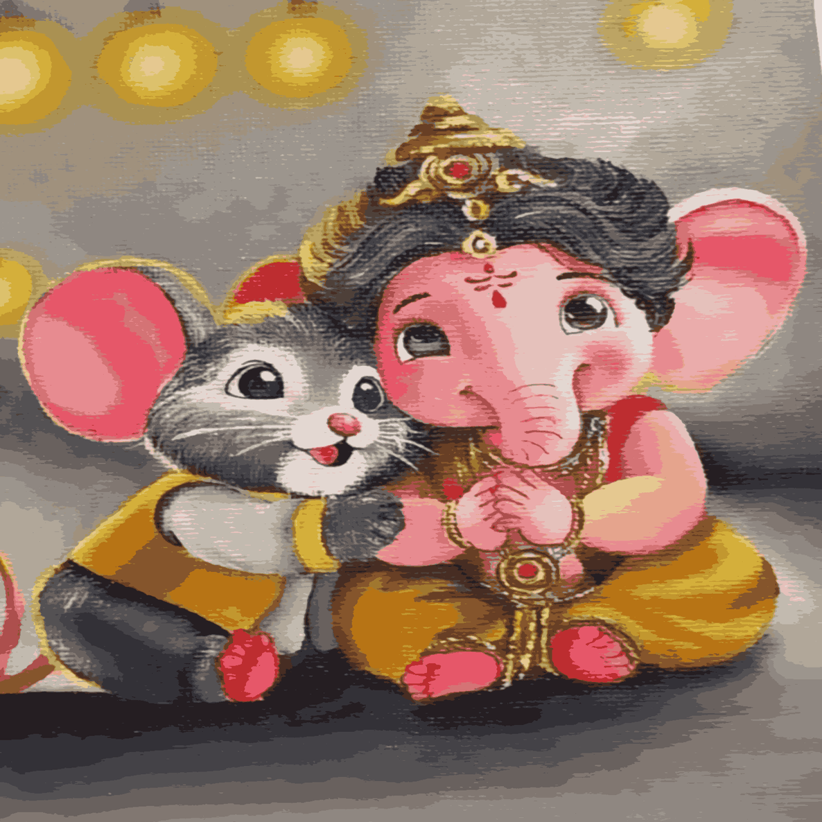 Lord Ganeshji and Mushakji