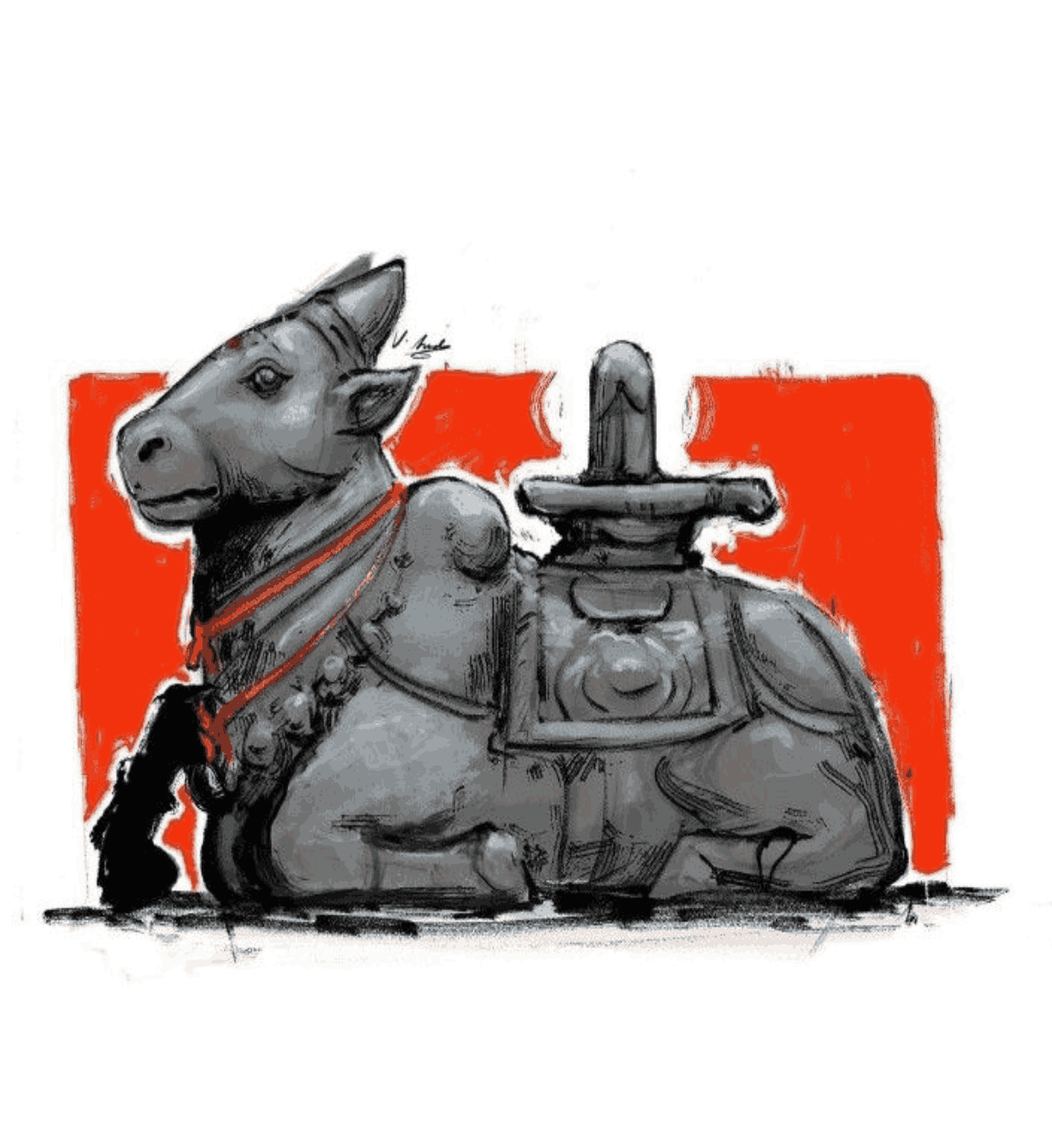 Nandi And Lord Shiva