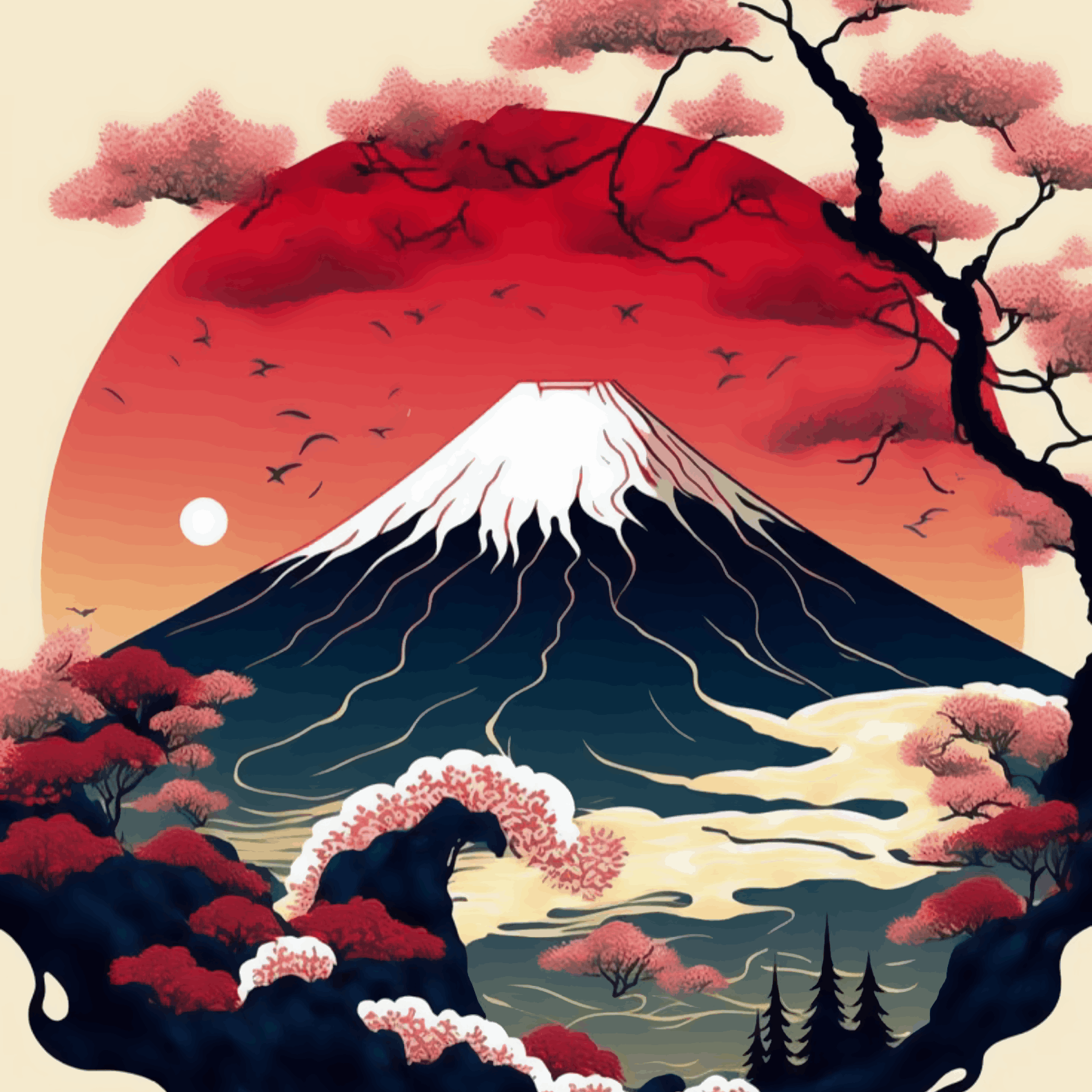 Mount Fuji & Blossom