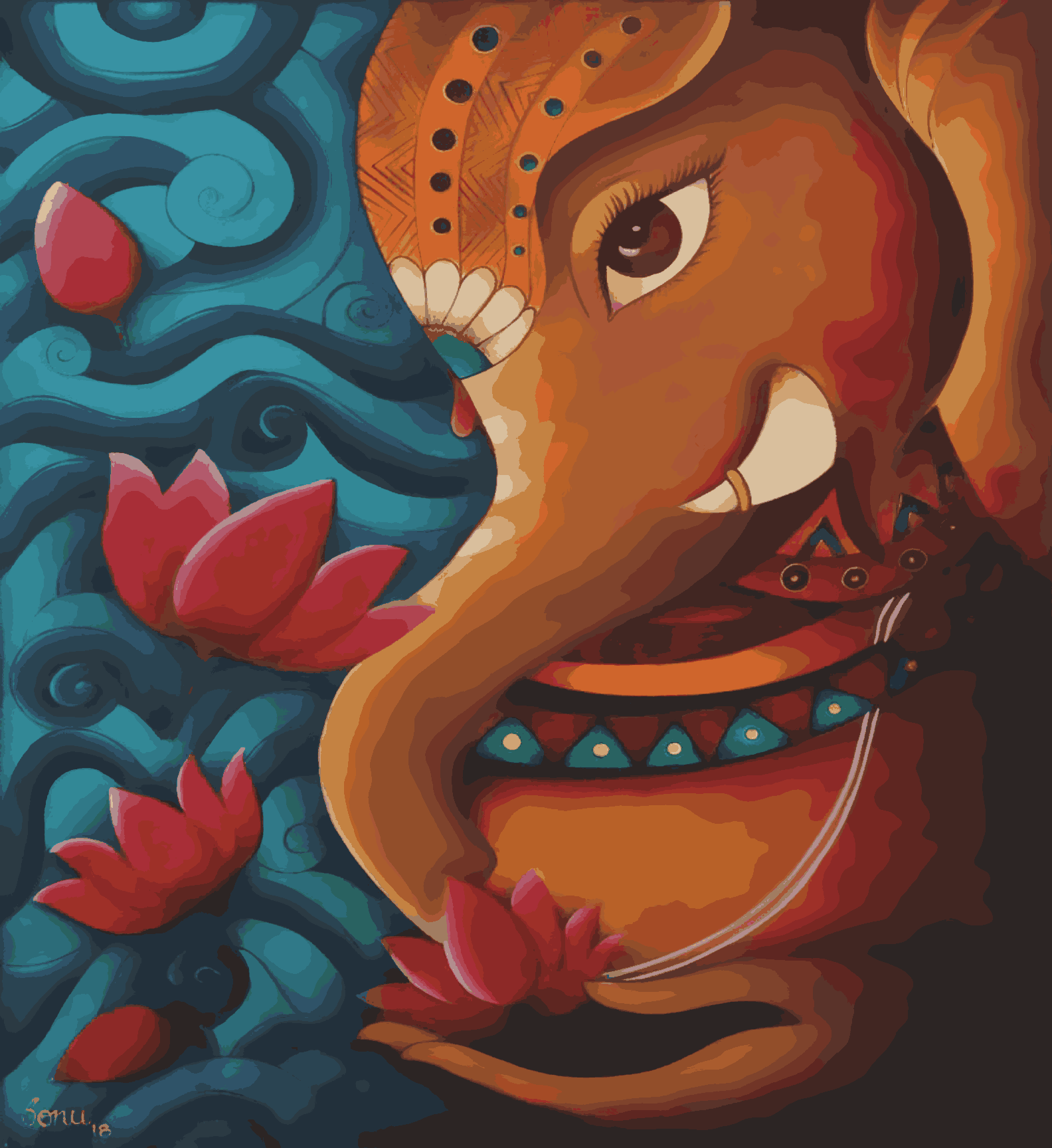 Ekdanta's Portrait - Ganesha