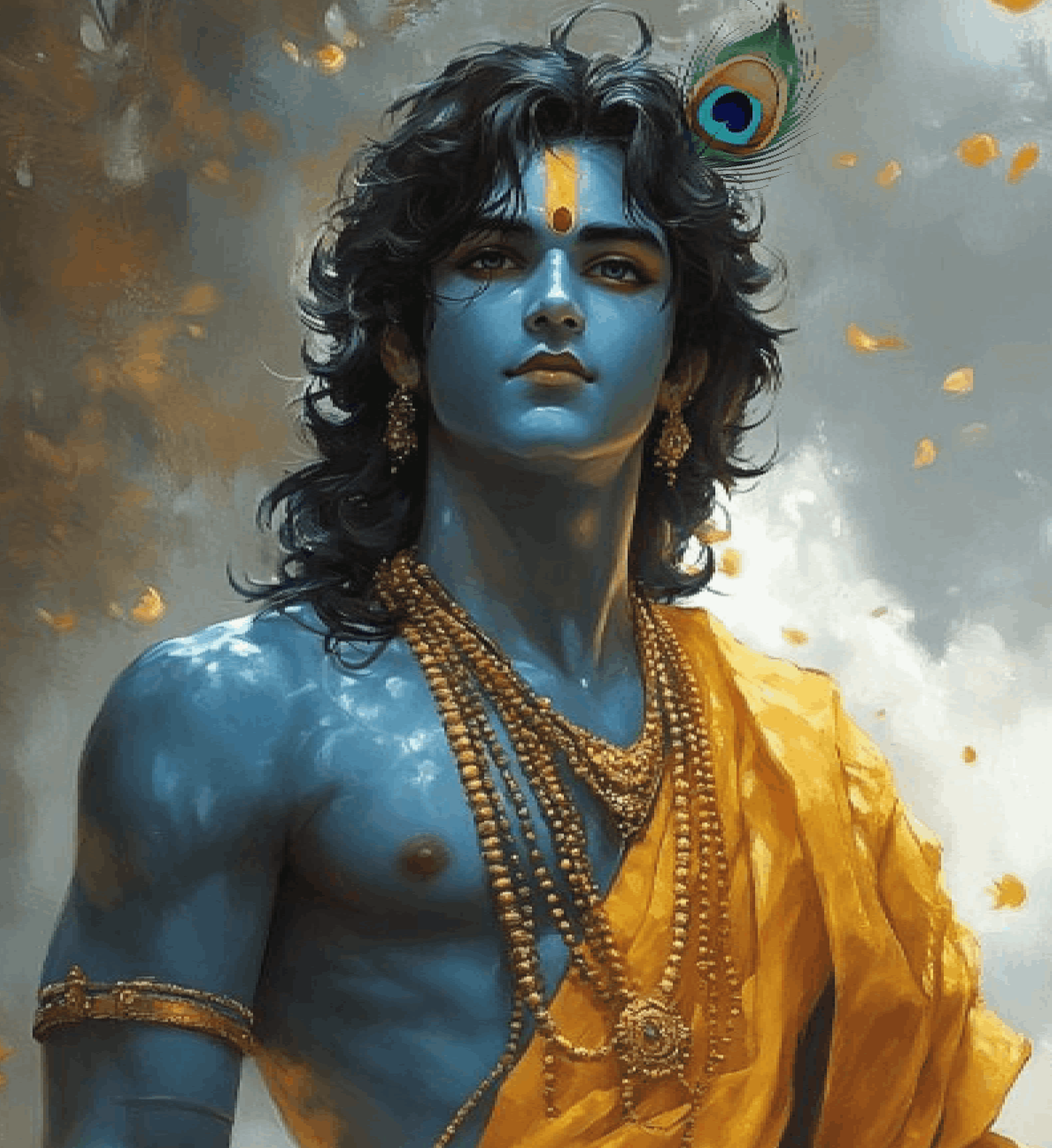 Mor Pankh Dhari Krishna Bal Shaali