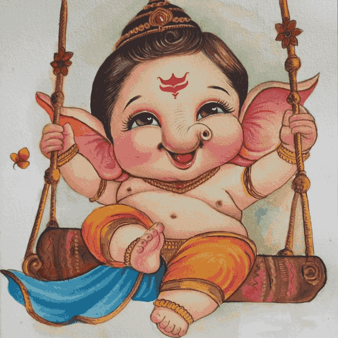 Bal Ganesha on Swing