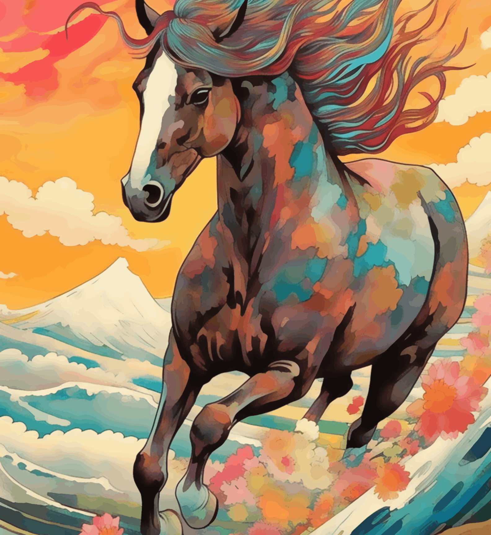 Coloring Abstracted Horse