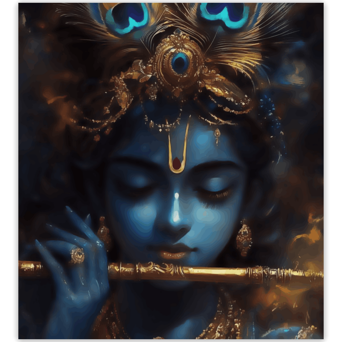 Mystic Peacock Crown - Krishna