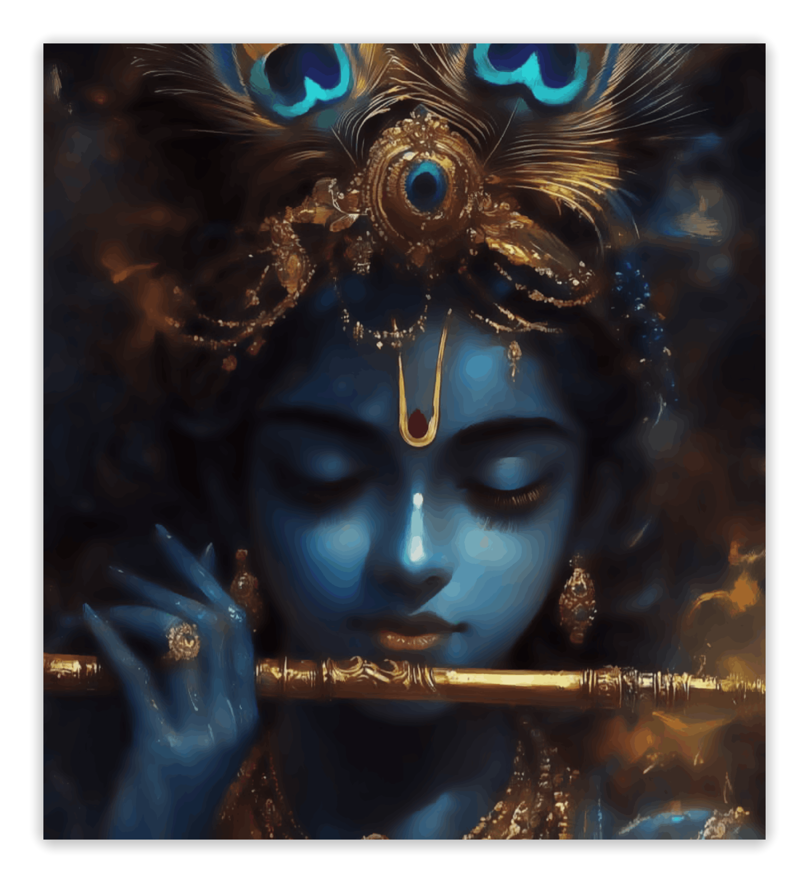 Mystic Peacock Crown - Krishna