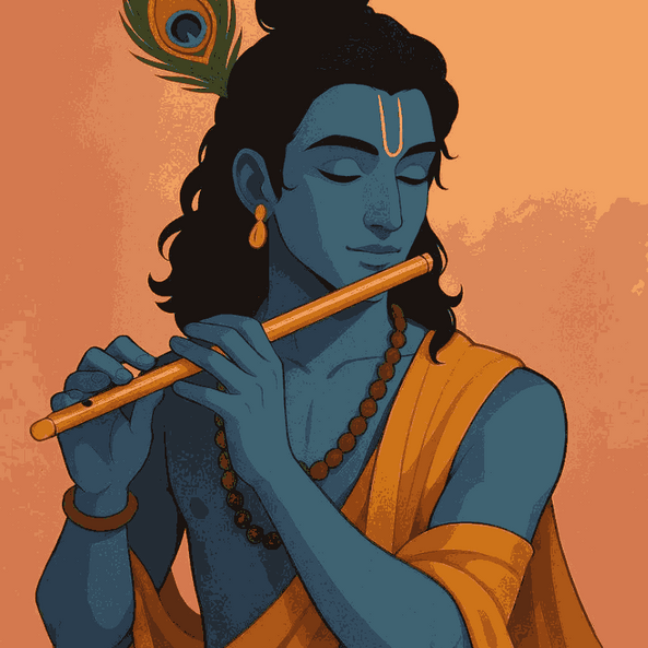 The Flute Player of Vrindavan