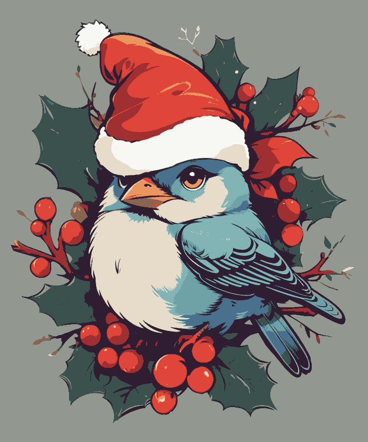 Cute Sparrow Holiday Moddie