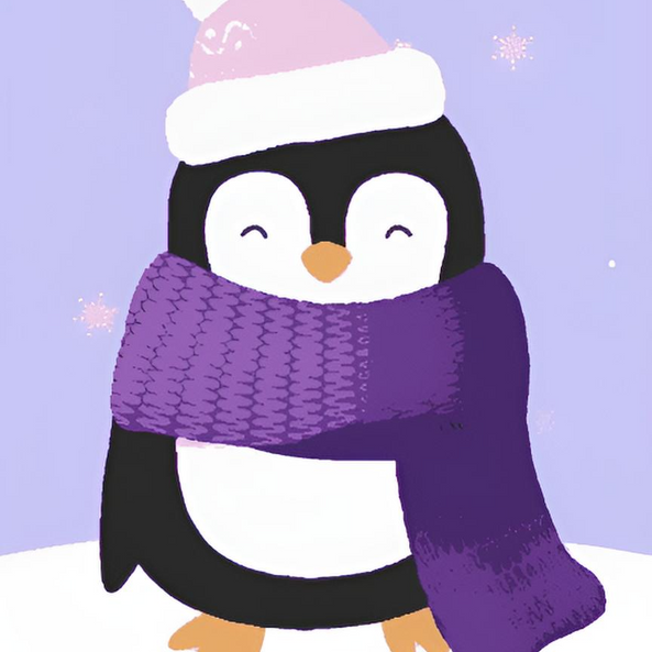 Happy Penguin on Holiday
