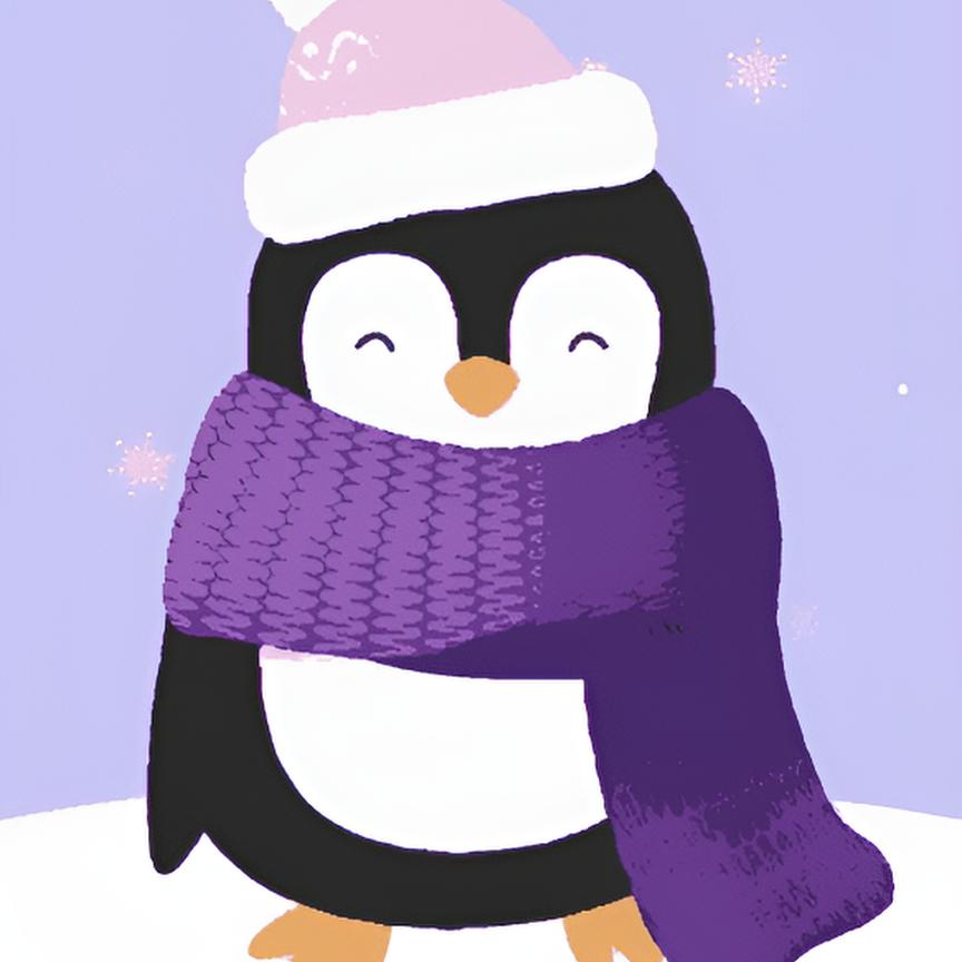 Happy Penguin on Holiday