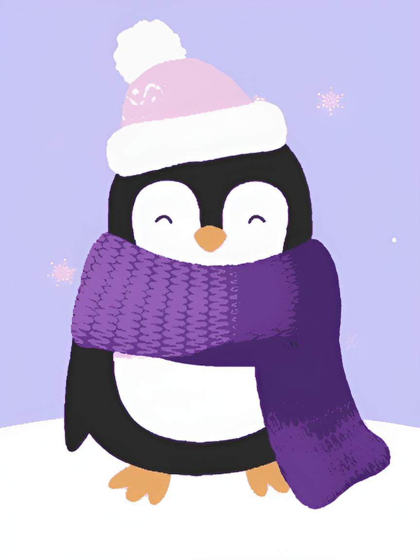 Happy Penguin on Holiday