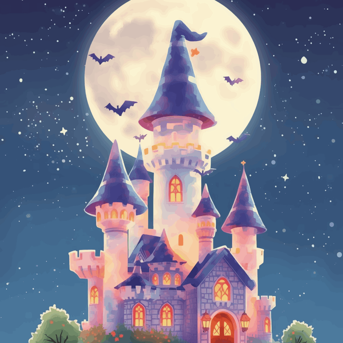 Whimisical night Fortress