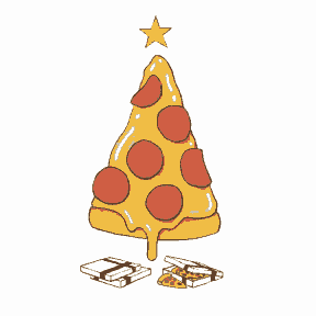 Pizza Party Tree - Christmas