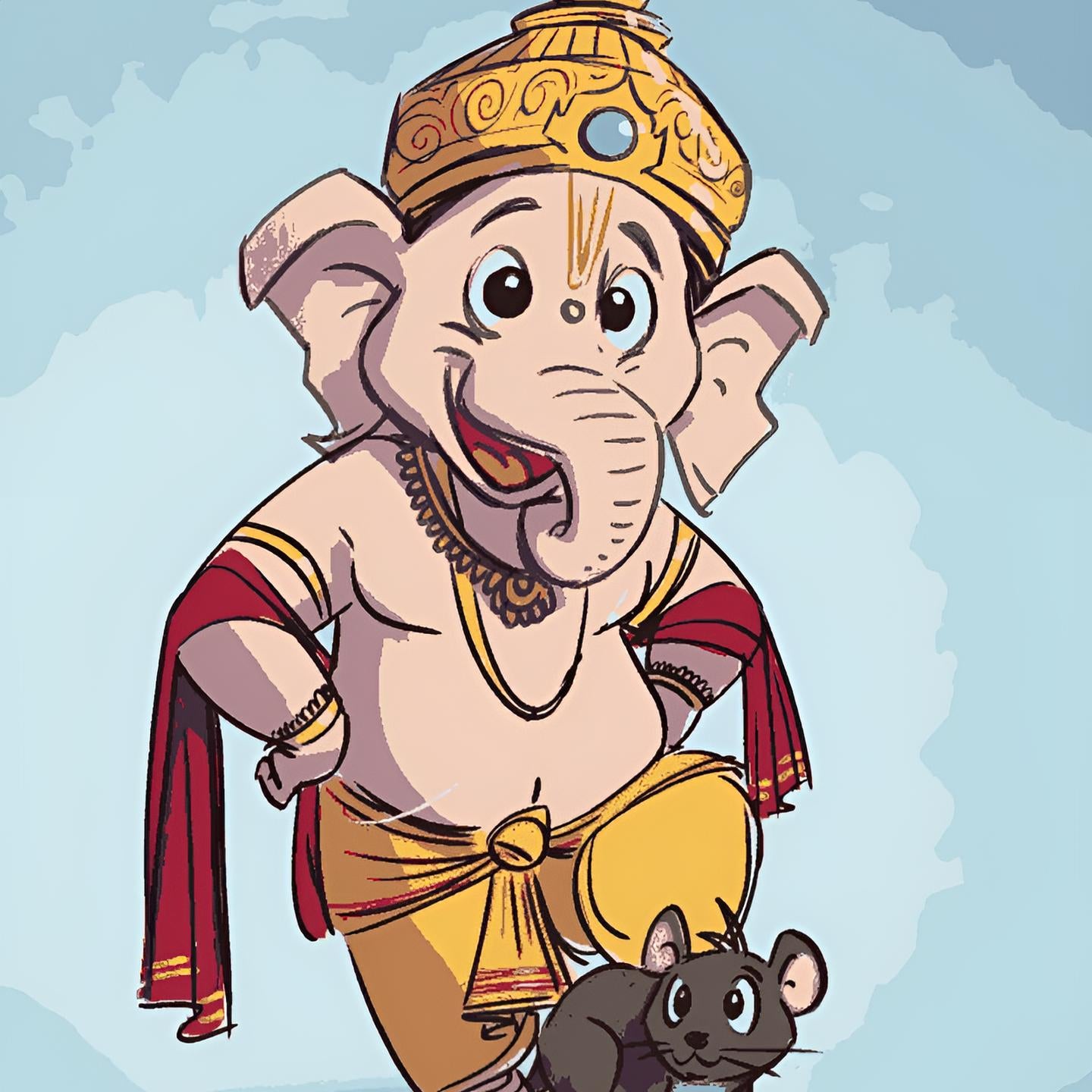 Bal Ganesha With Mushak