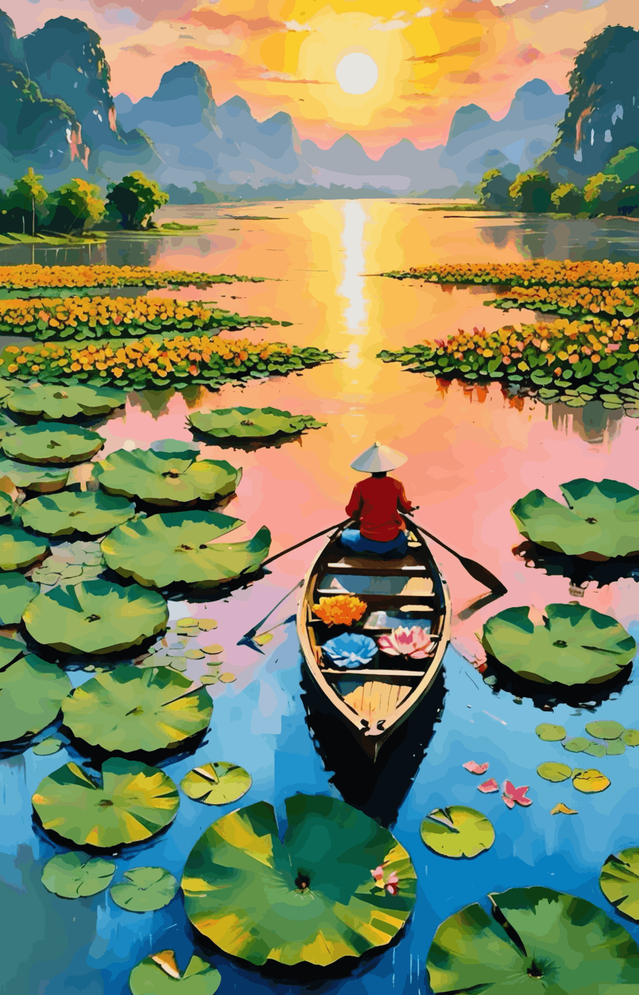 Sunset Harvest - Lotus Valley Journey