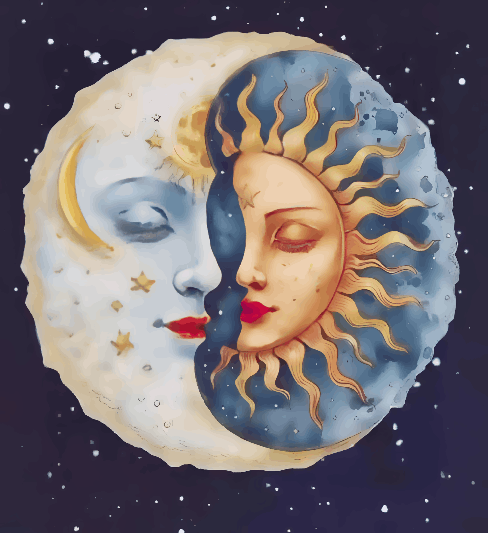 Celestial Duality - Sun and Moon