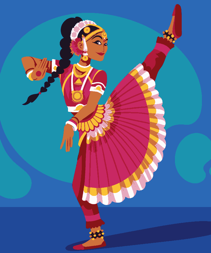 Bharatnatyam Dancing Girl
