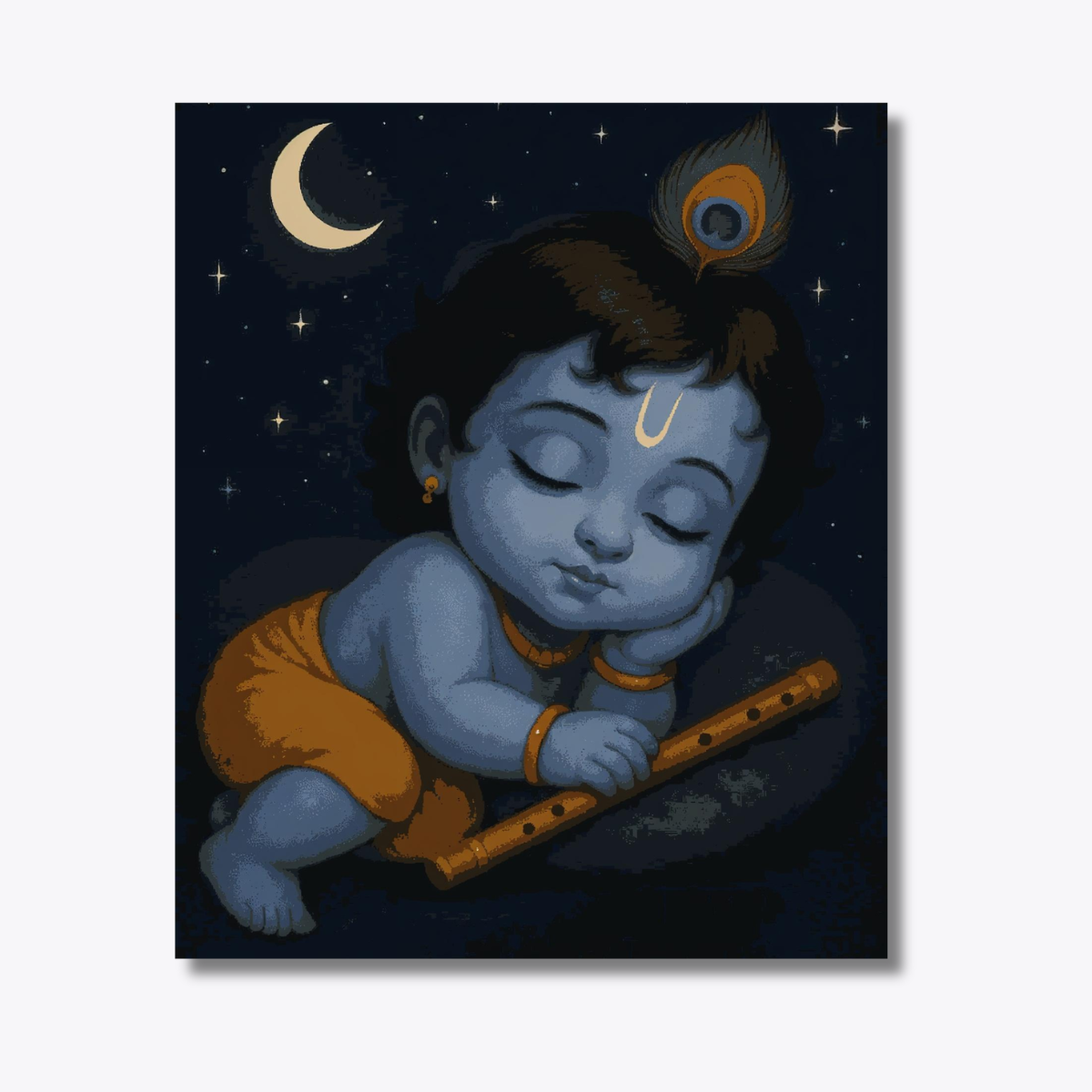 Sleeping little Krishna - Janmashthami