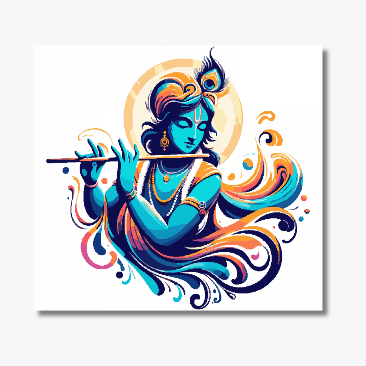 Krishna Ji Playing Flute
