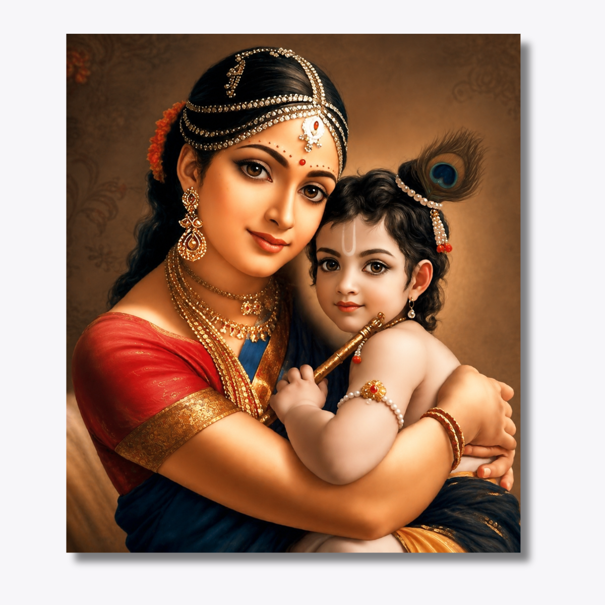 Maa Yashoda with baby Krishna - Janmasthami