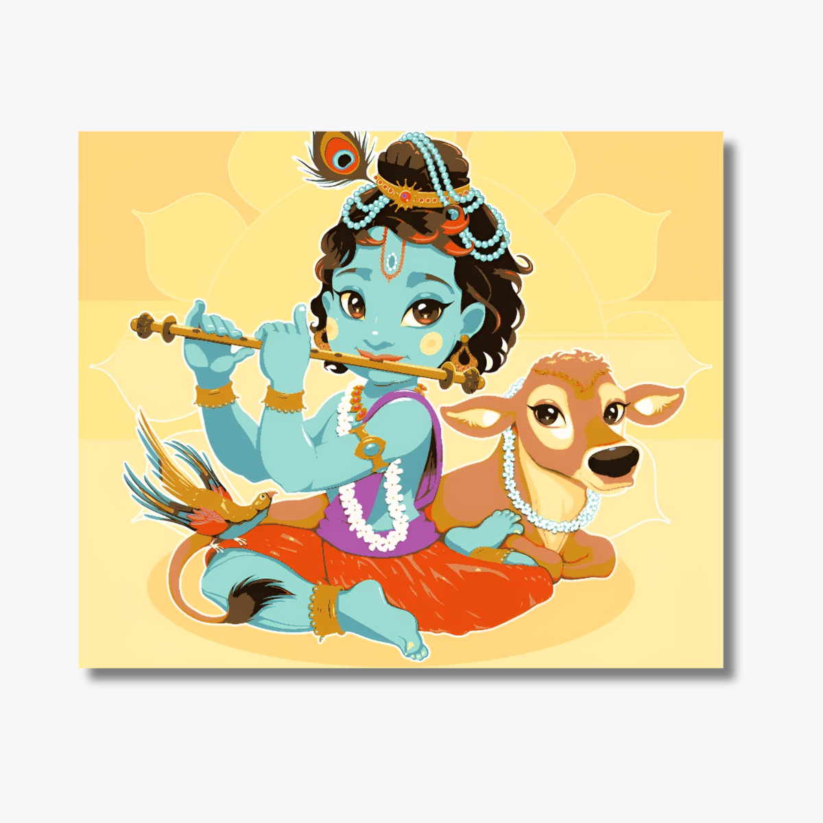 Krishna with calf