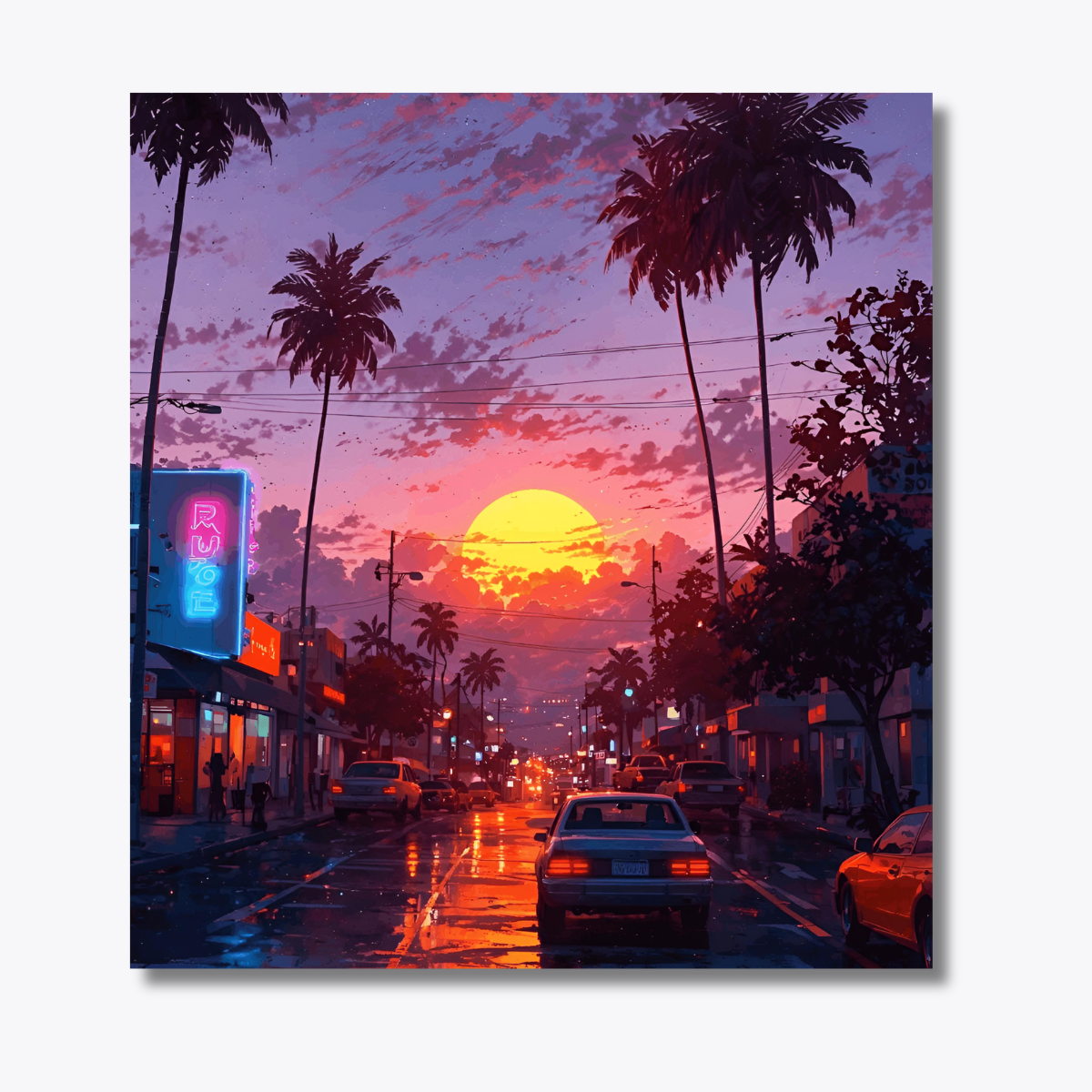 Neon Sunset Boulvard
