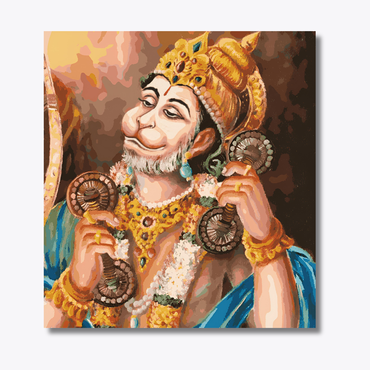 Hanuman ji Playing Manjira