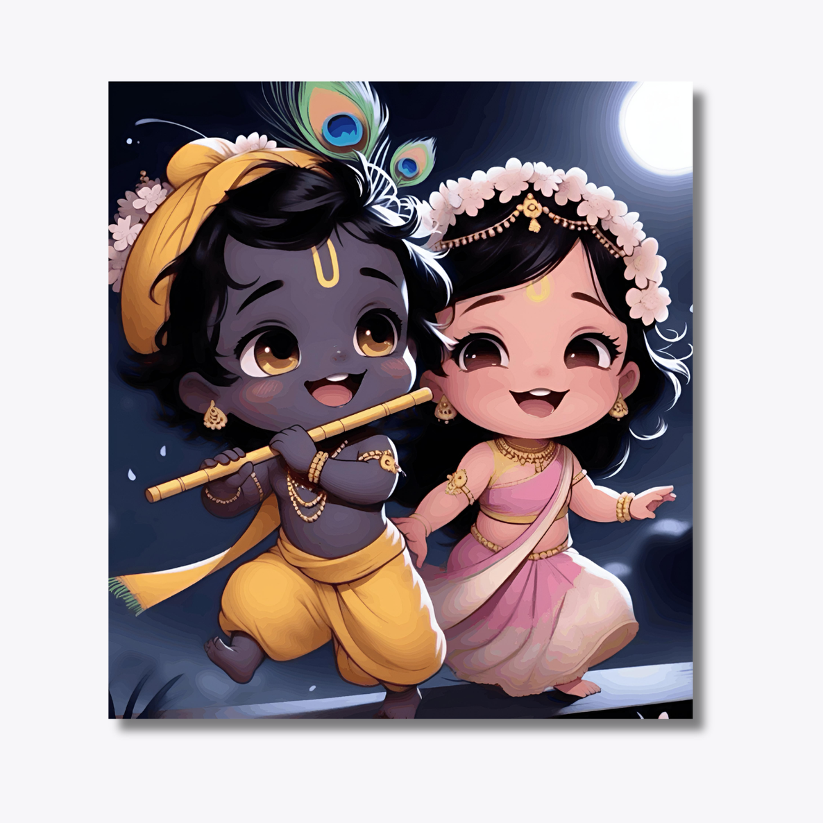 krishna and Radha in Bliss