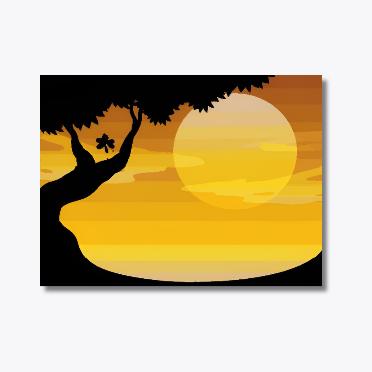 Sunset Yellow Black Theme