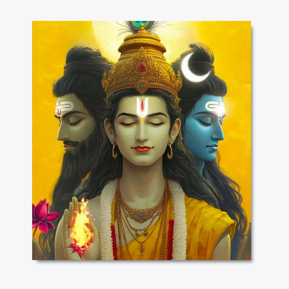 Trimurti : BrahmaVishnuMahesh : shiva