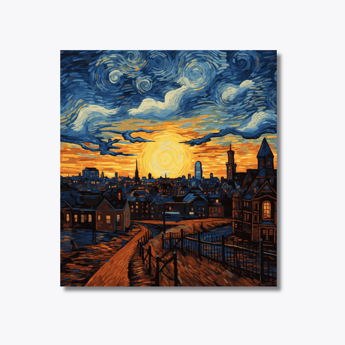City Life Van Gogh Style