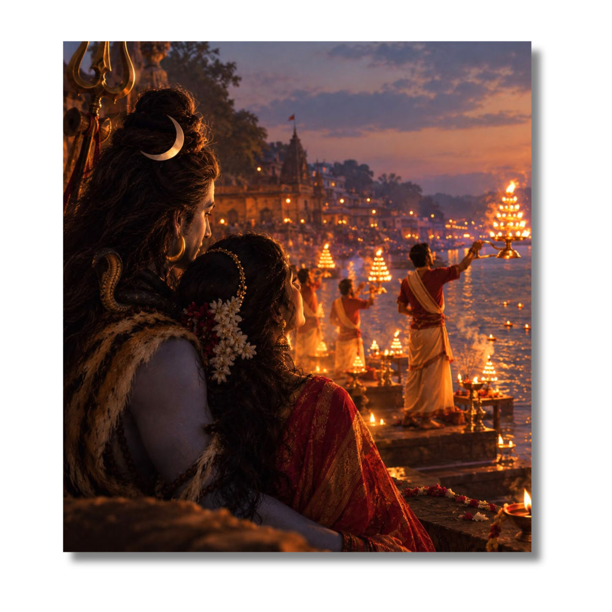 Shiv Shakti at Ganga Aarti