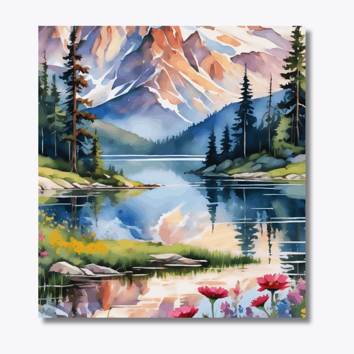 Beautiful River with Mountain view