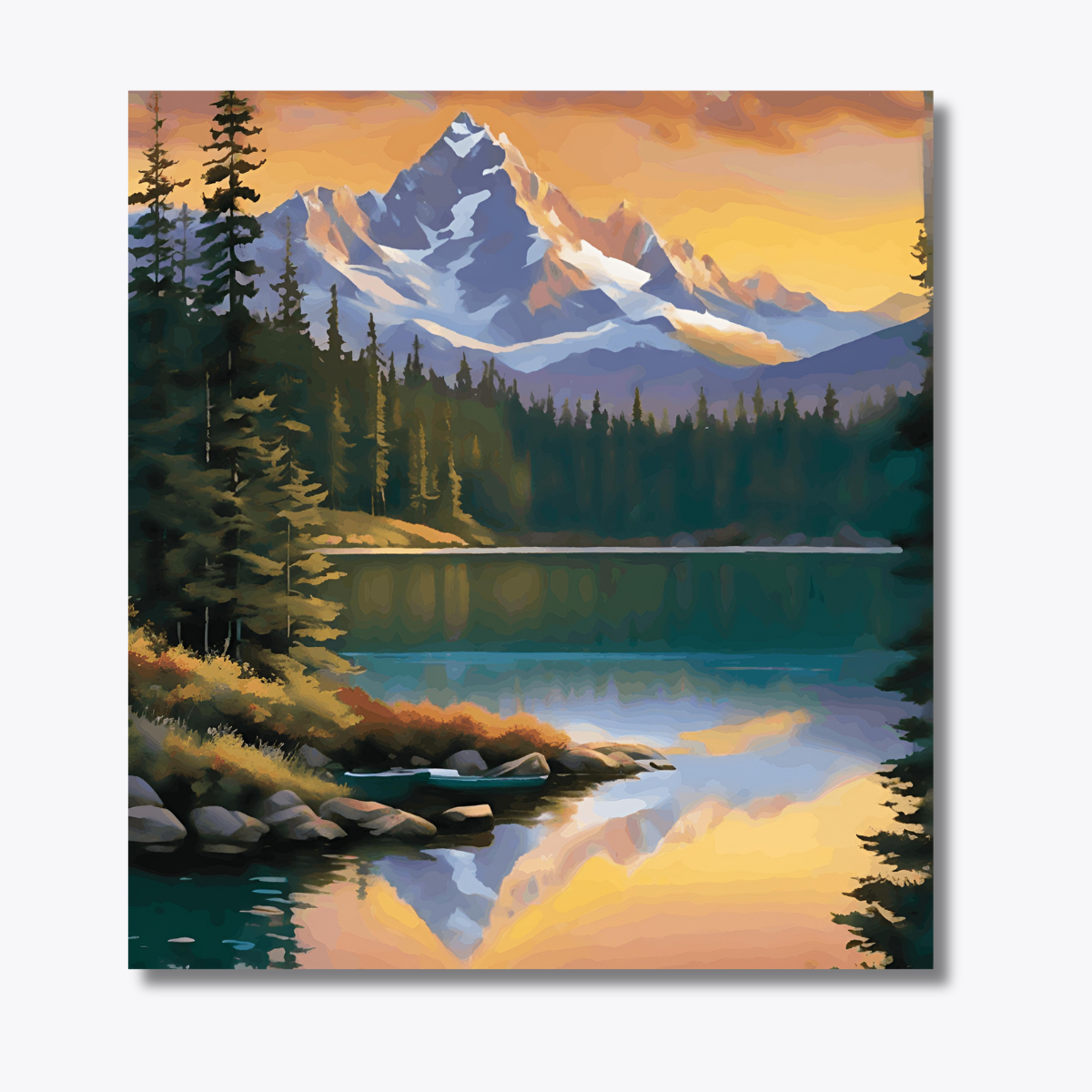 Sun Rise in Mountain