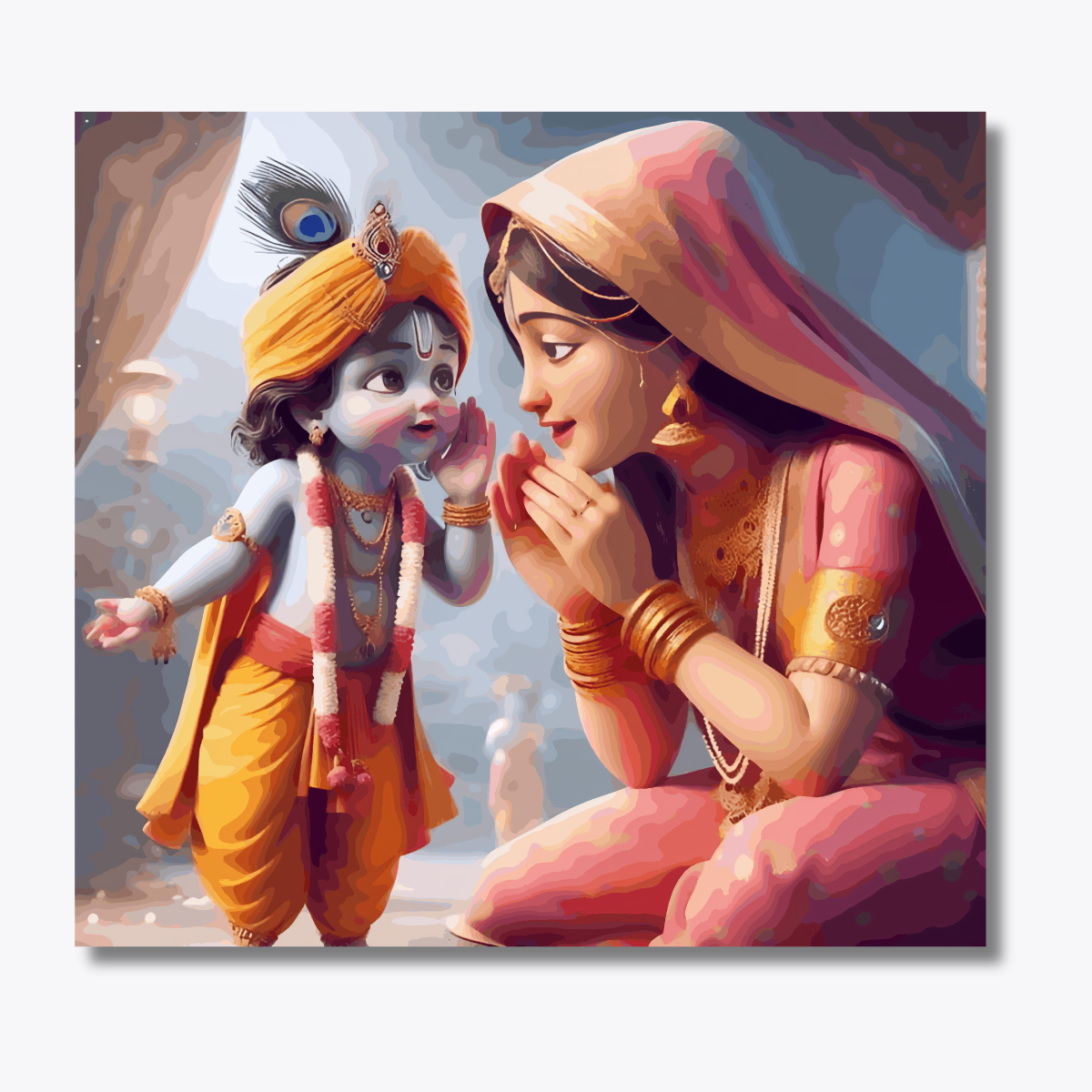 Little Krishna with Yashoda Maiya - Janmasthami