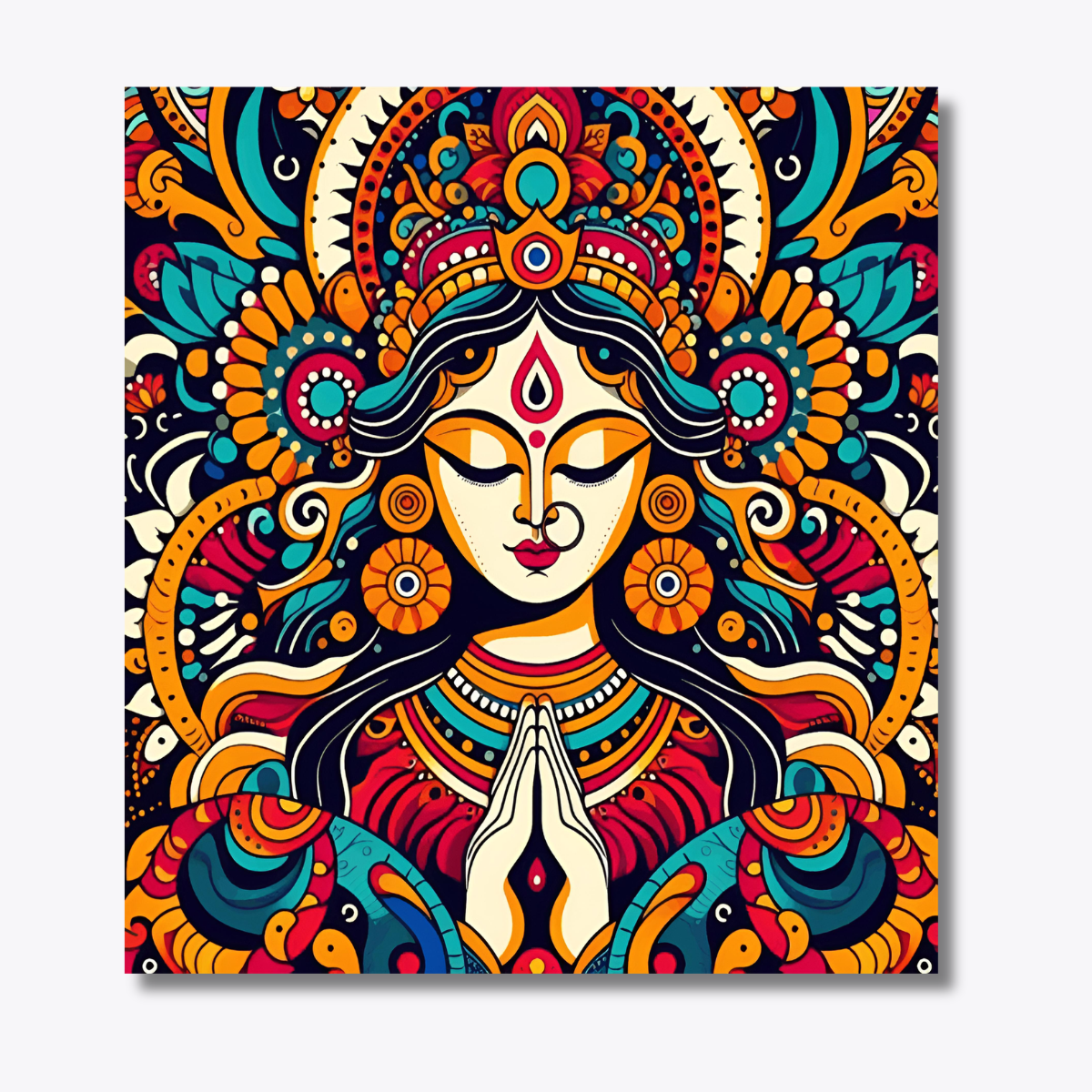 Multicolor Mataji Portrait