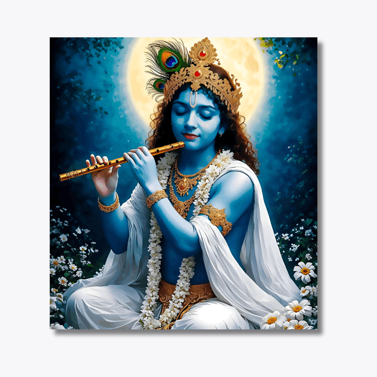 Shwet Vastra , Neel Roop - Shri Krishnaji