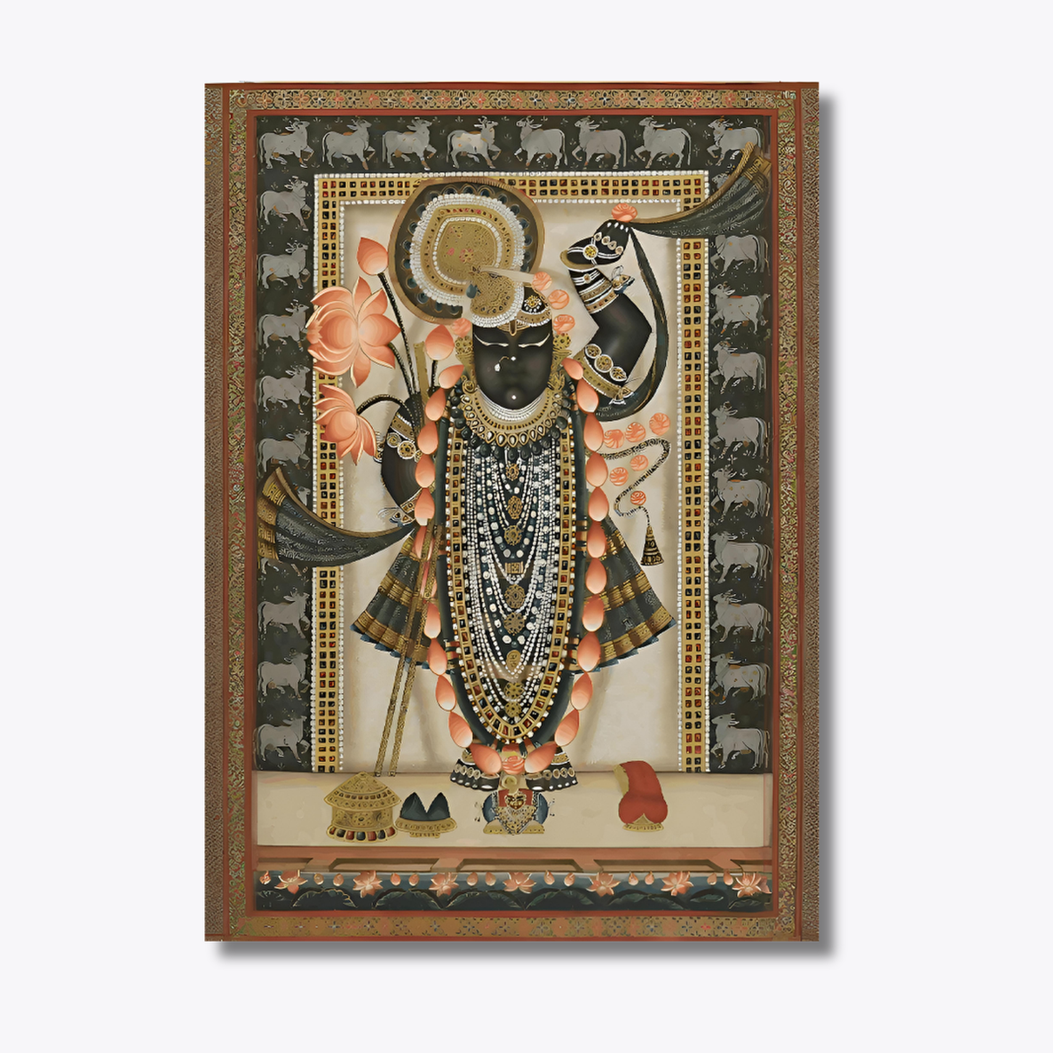 Nag-Daman - Shreenathji in Pichwai Style