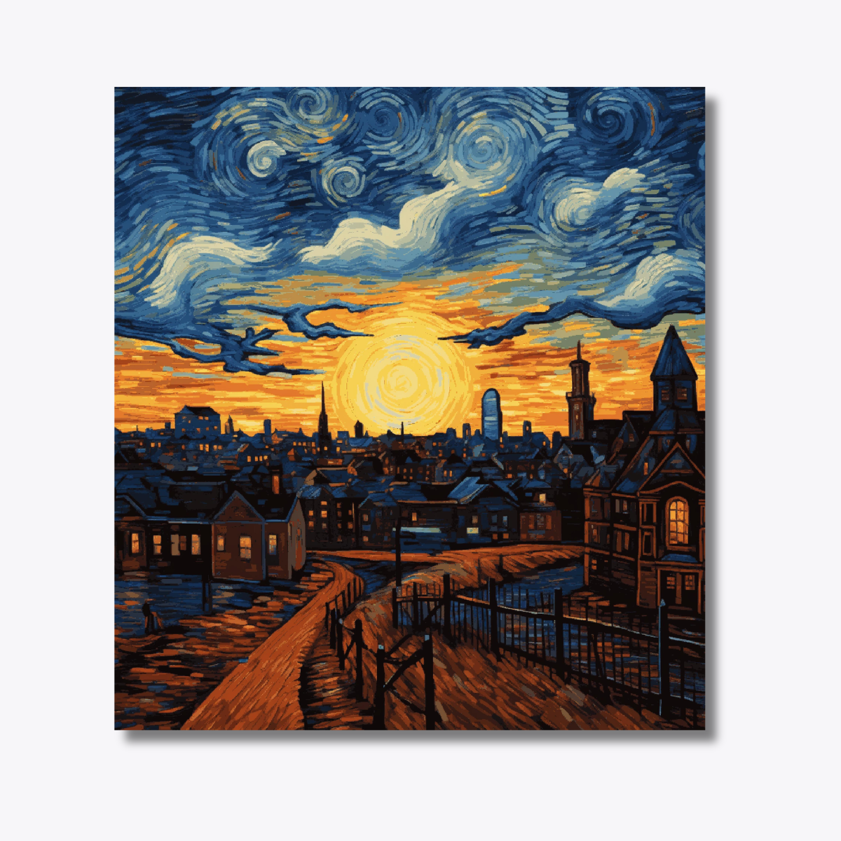 City Life Van Gogh Style