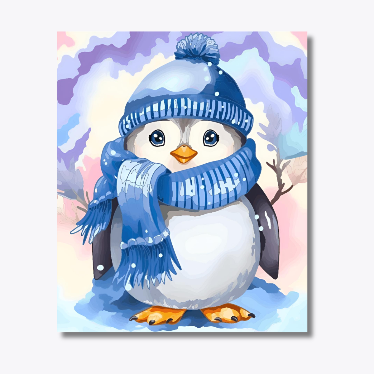 Cute Penguin with Scarf