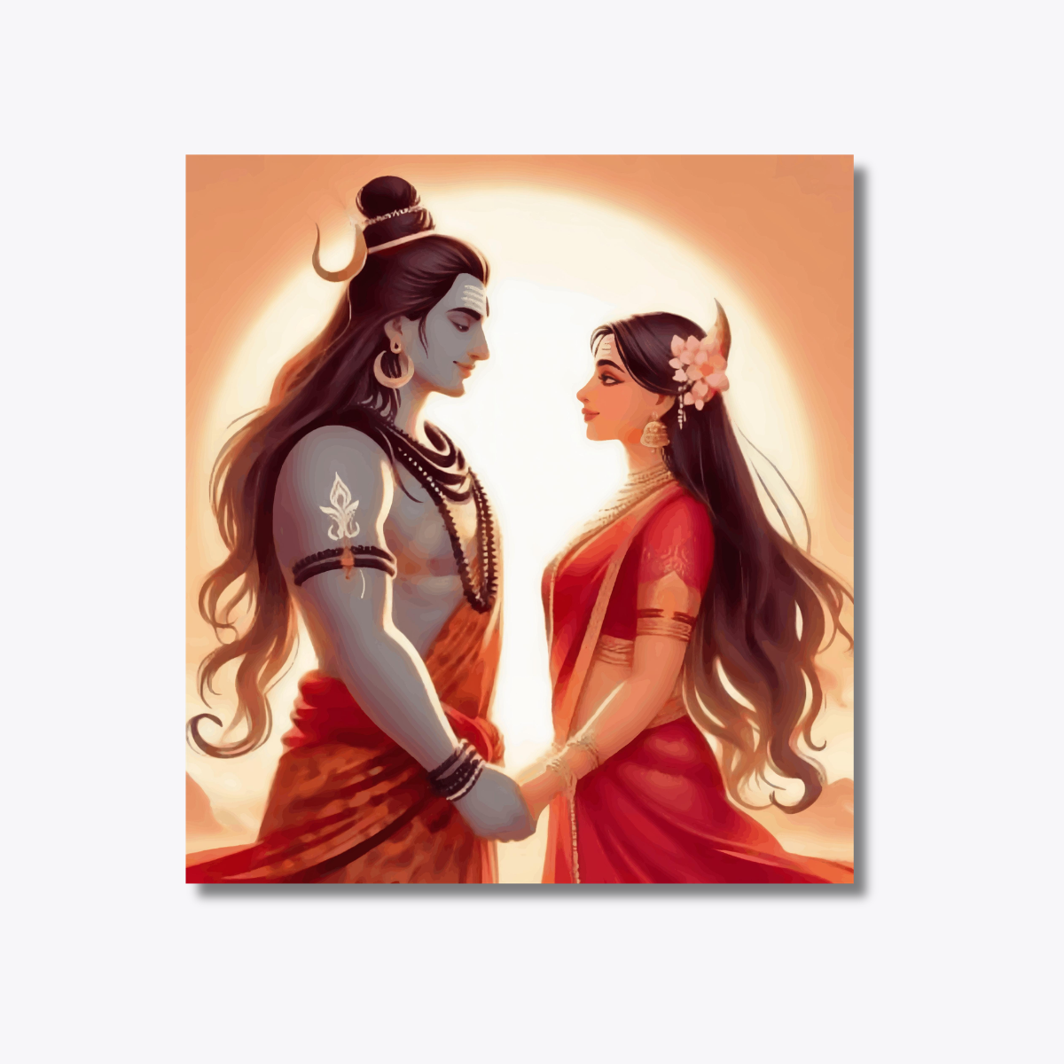 Divine Union Lord Shiva and Goddess Parvati