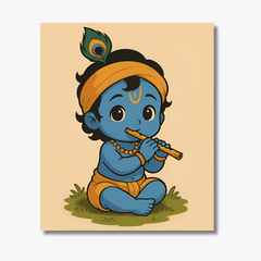 Vallabh with Flute - Krishnaji