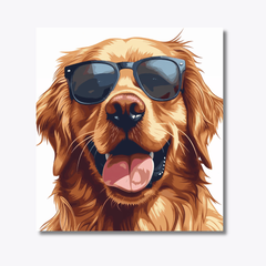 Golden Retriever Smiling