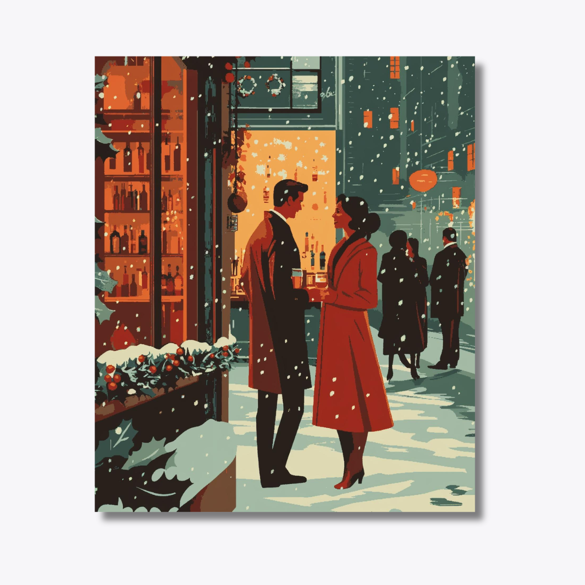 Love is in snowy evening