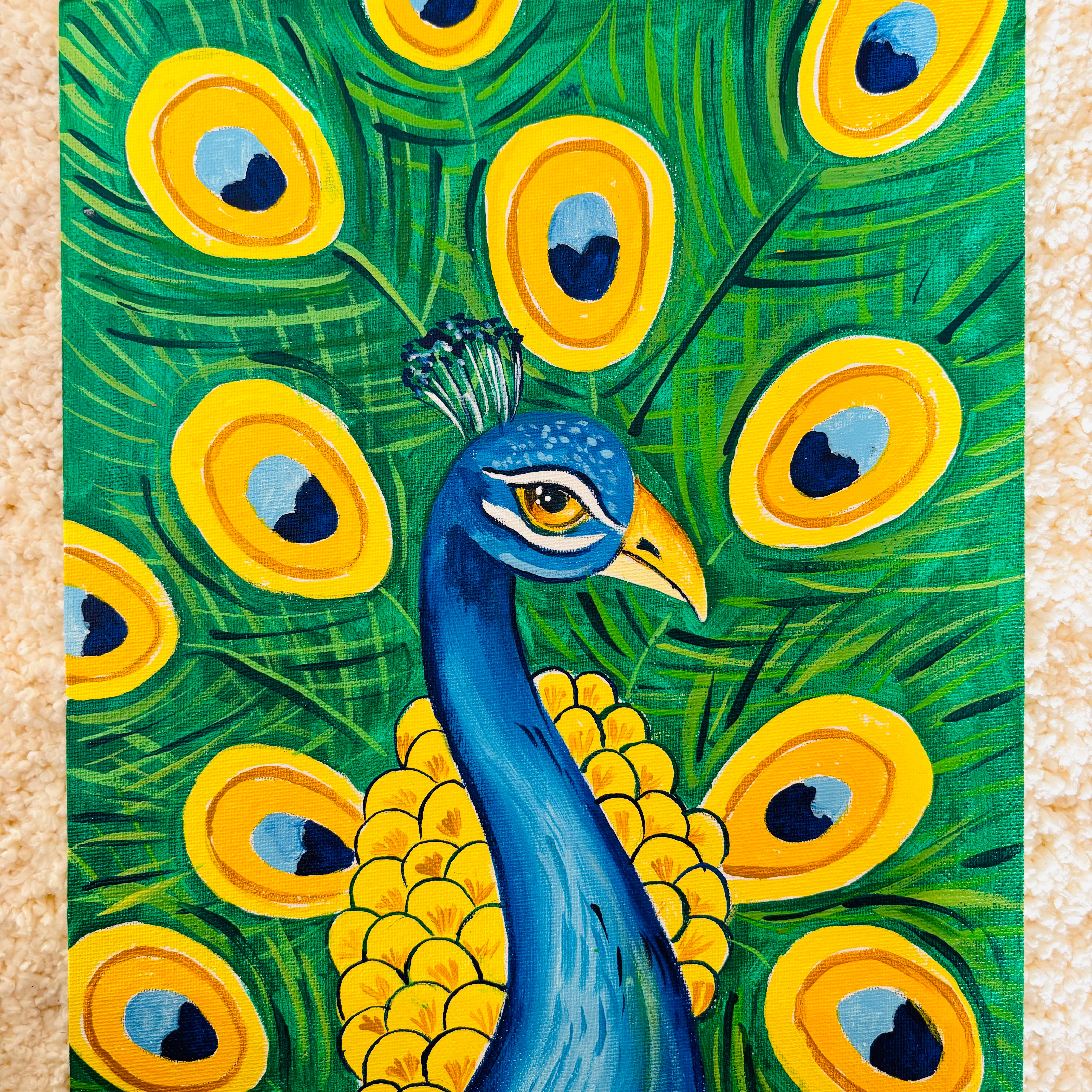 Blissful Peacock- Tutorial