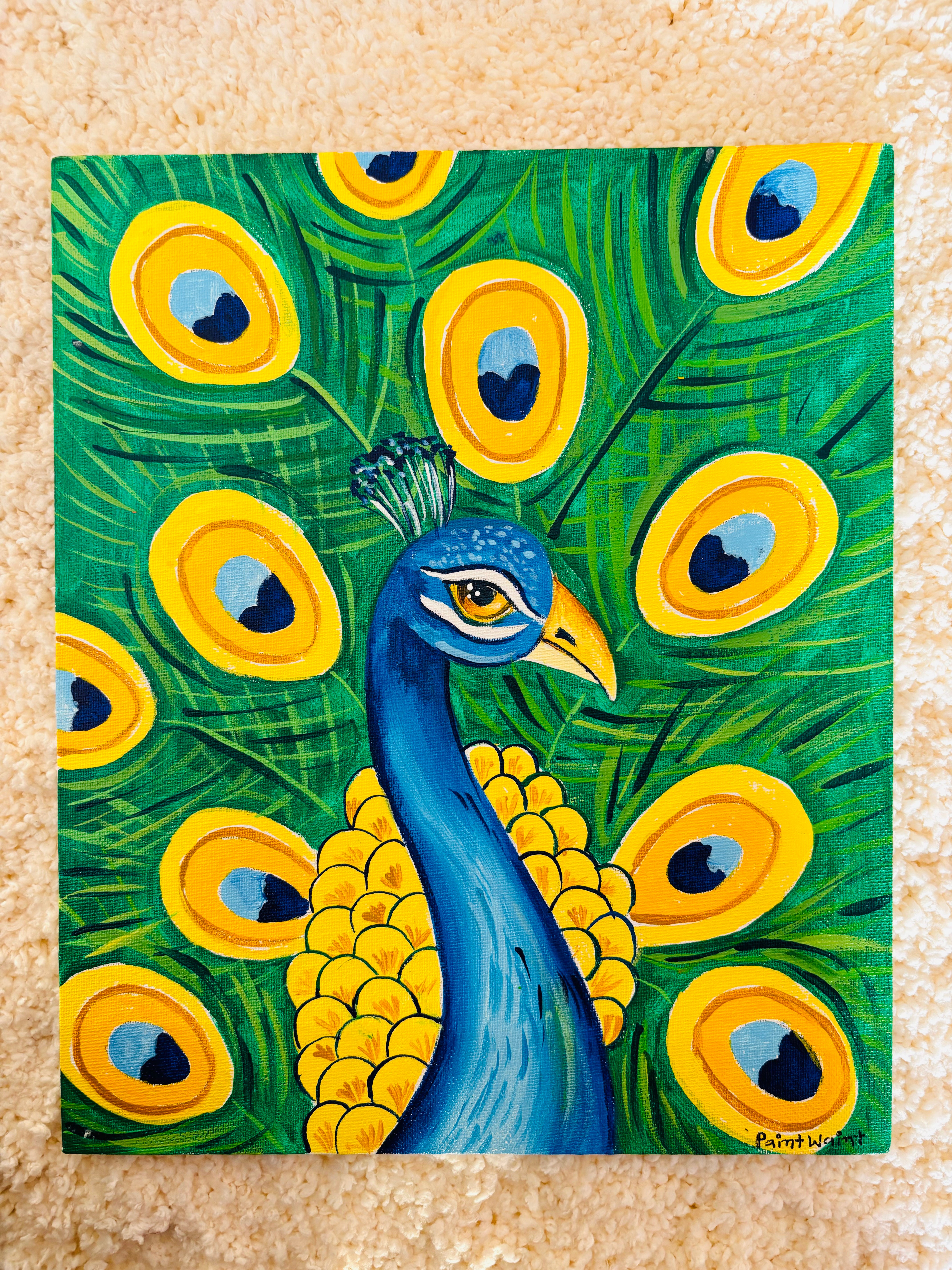 Blissful Peacock- Tutorial