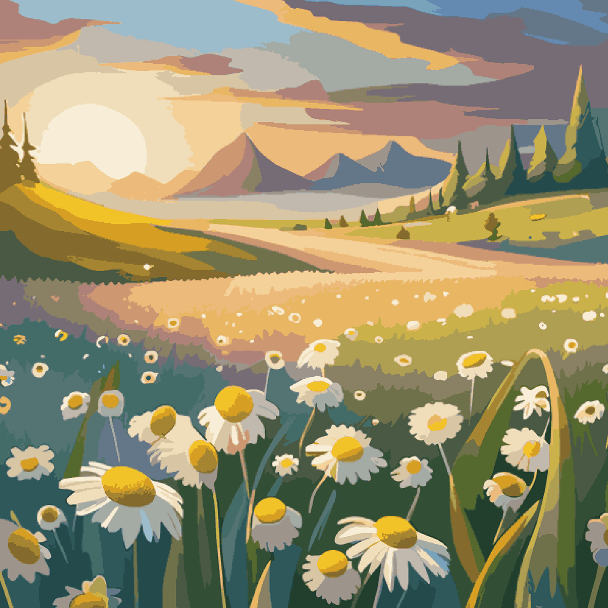 Blossoming Flowers