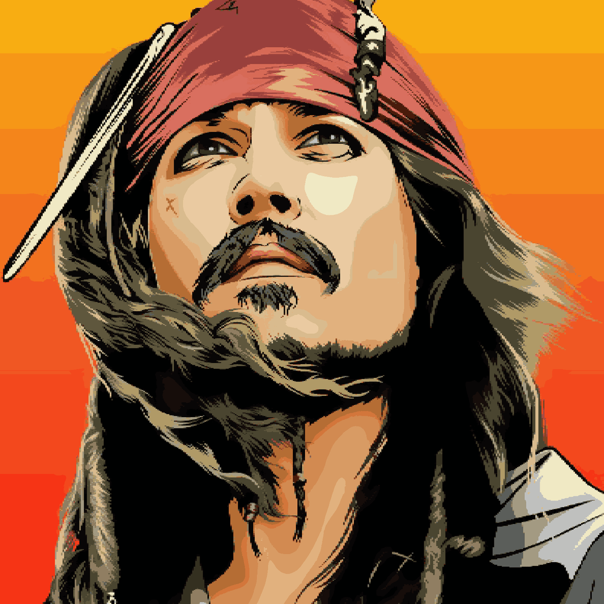 Captain Jack Sparrow - Pirates of Caribbean