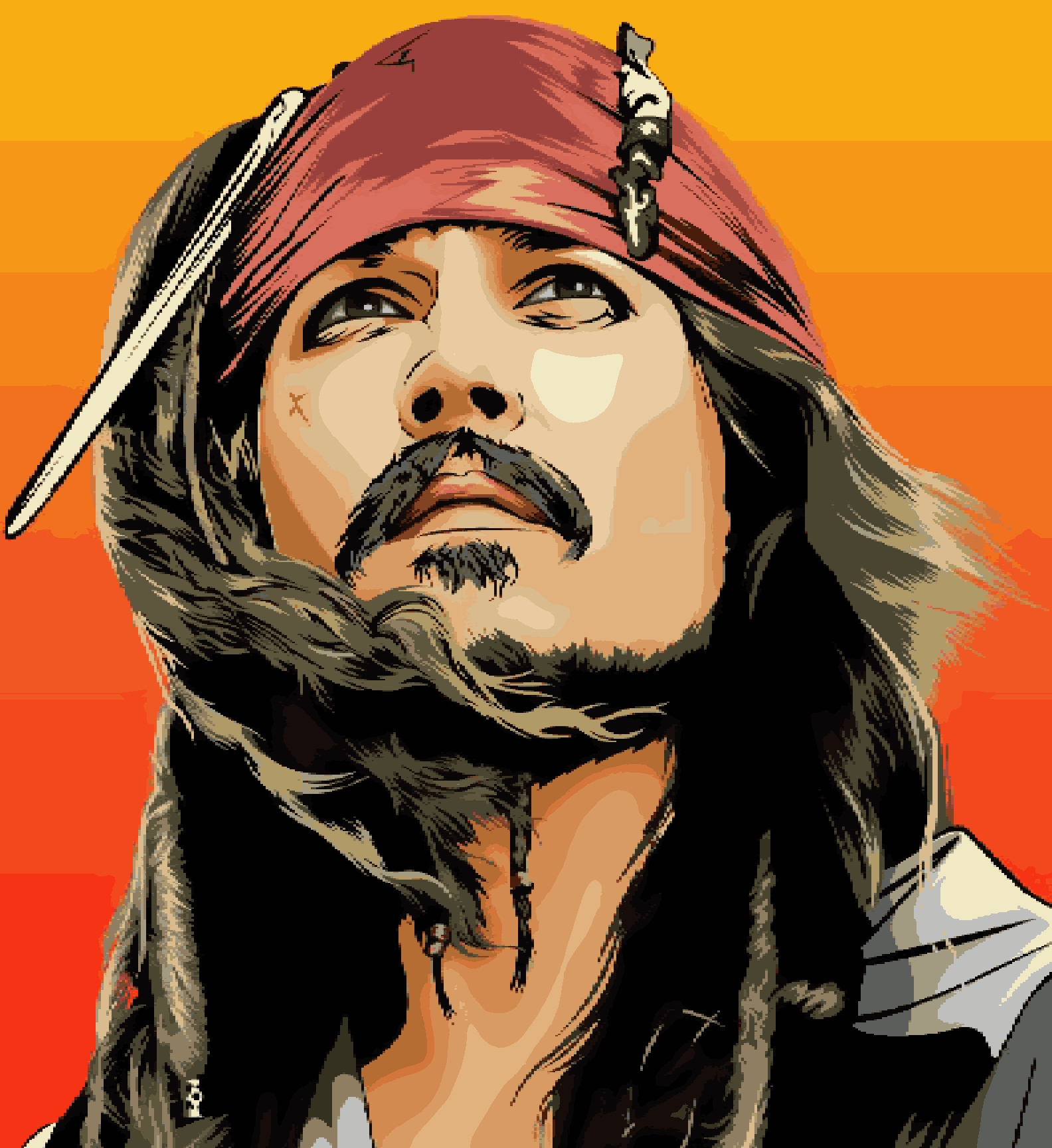 Captain Jack Sparrow - Pirates of Caribbean
