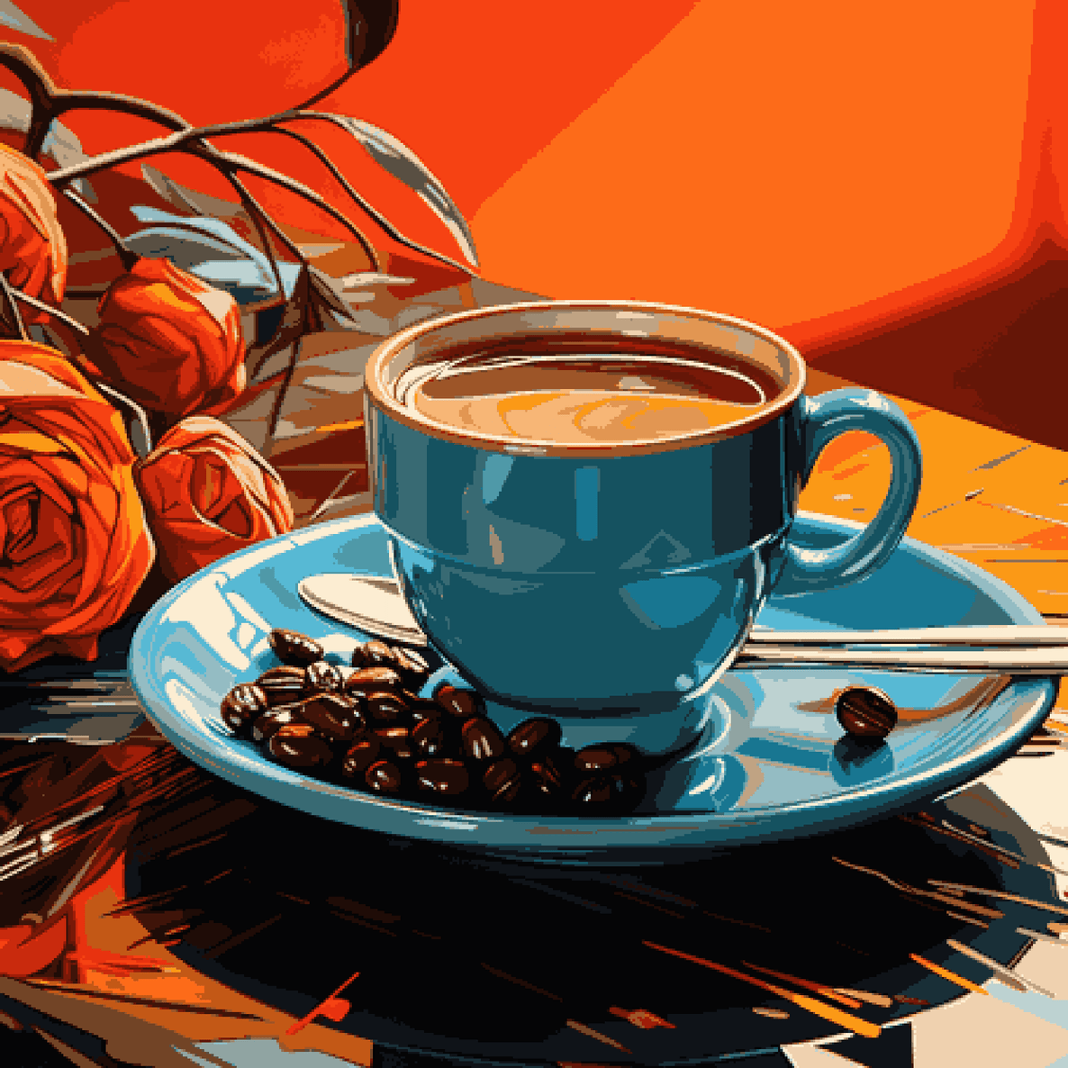 Coffee Cup on a Table