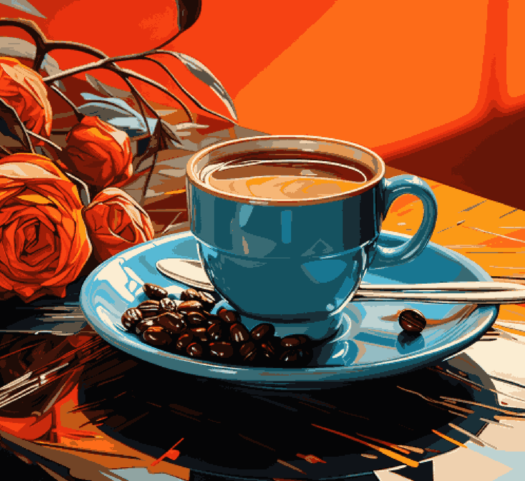 Coffee Cup on a Table